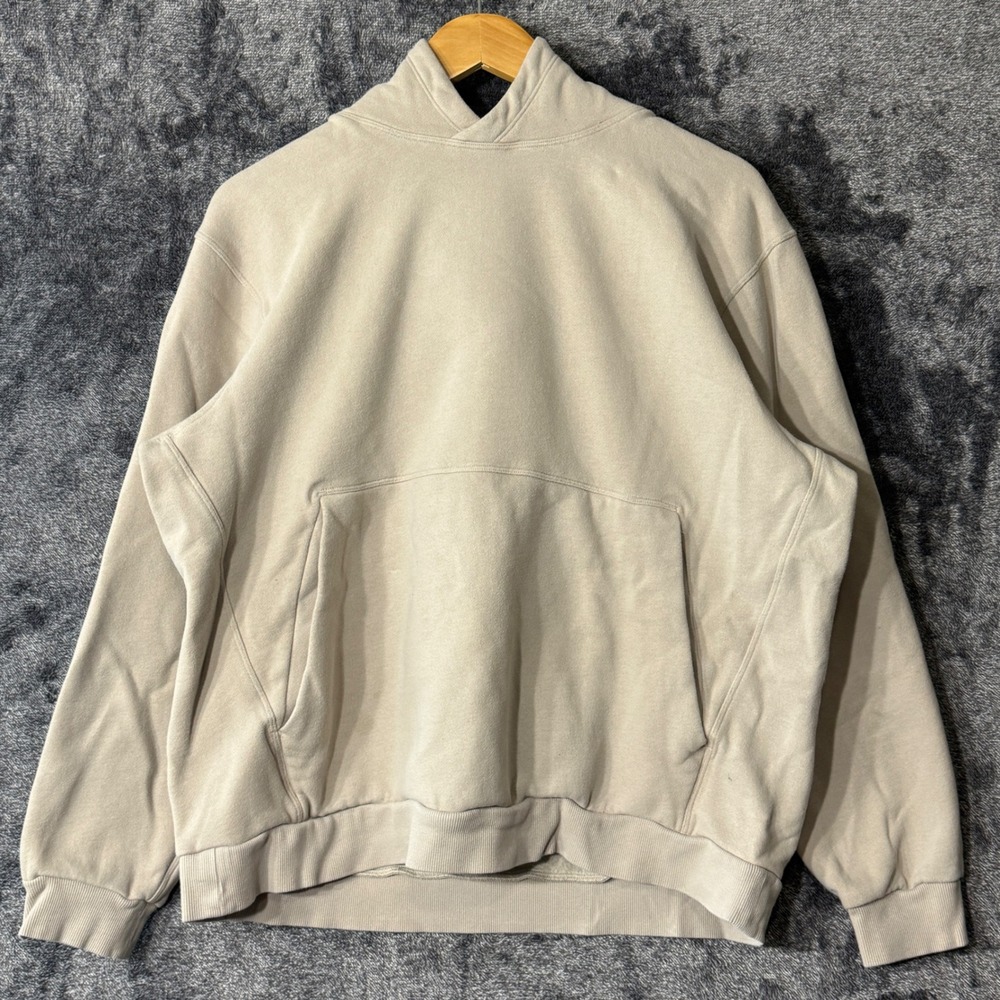 Lululemon Steady‎ State Hoodie Mens Large Beige Relaxed Fleece